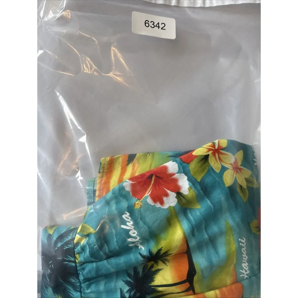 Hawaii Station Vintage Girls Sundress 7/8 Hawaiian Sunset Aloha Floral Resort